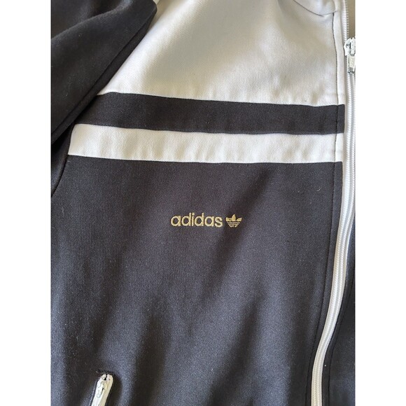 Adidas Track Jacket Trefoil 83-C J Mano Black WhiteGold Size Large Original 2008 - Picture 5 of 9
